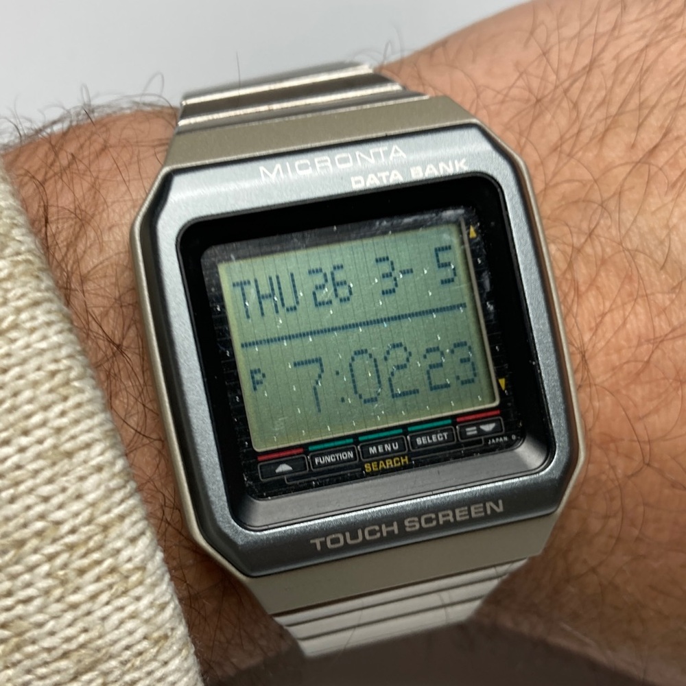 Casio Radio Shack Micronta 63-5092 touch screen, 1 complete watch, plus spares